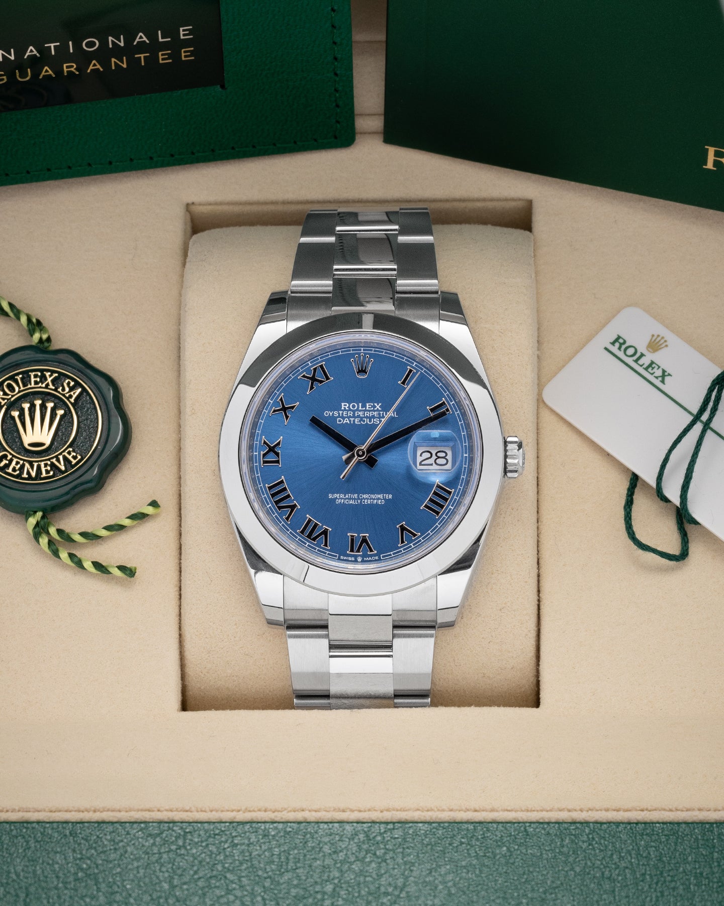 Datejust Blue Roman 126300 New Rolex Watch | Noah's Fine Watches and Jewelry Dallas