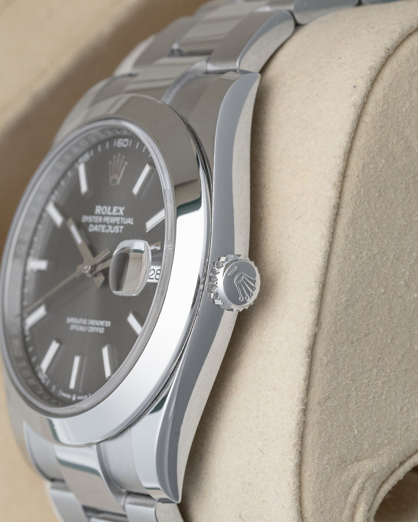 Rolex Datejust Gray Index 126300 | Noah's Fine Watches Dallas, Texas