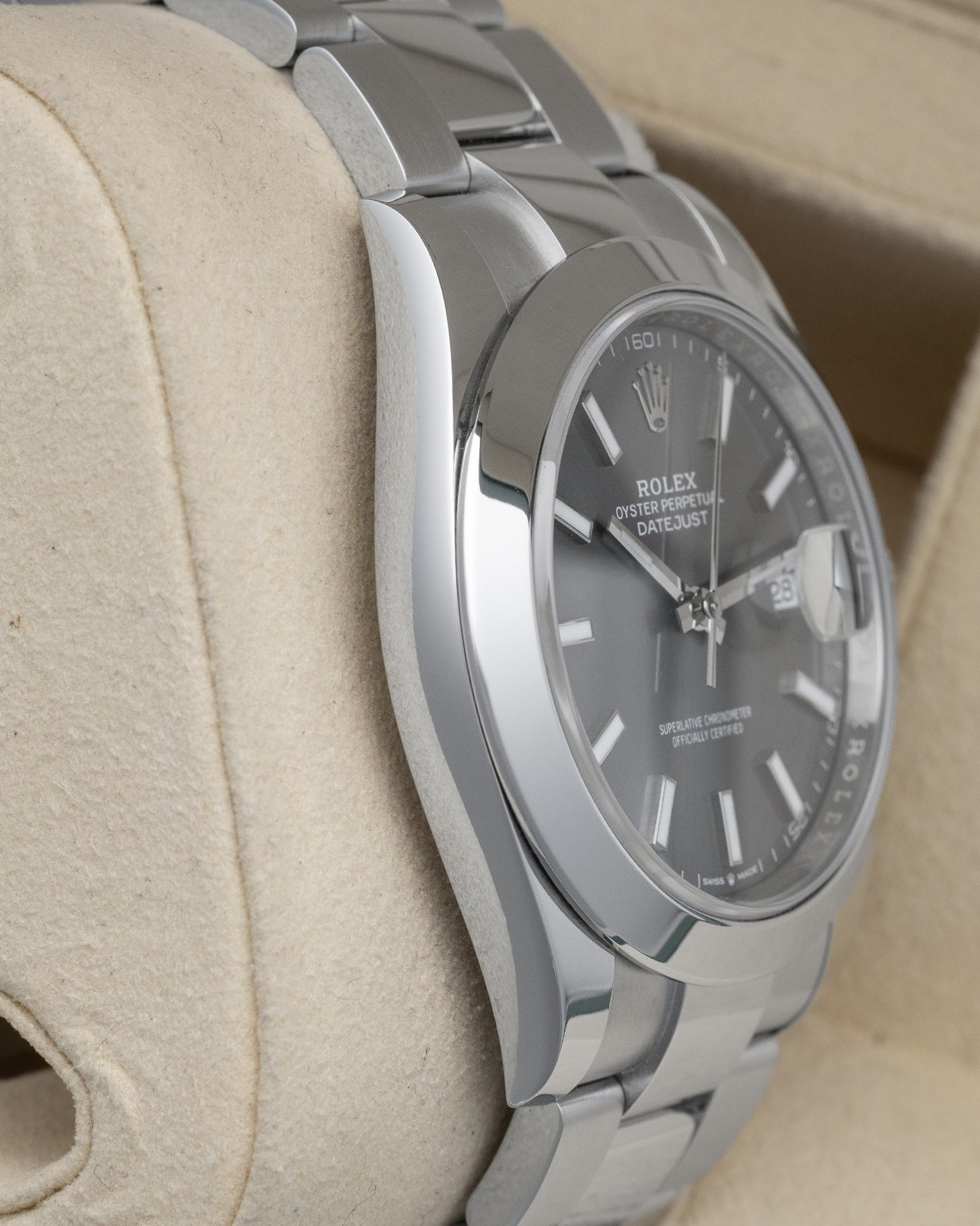 Rolex Datejust Gray Index 126300 | Noah's Fine Watches Dallas, Texas