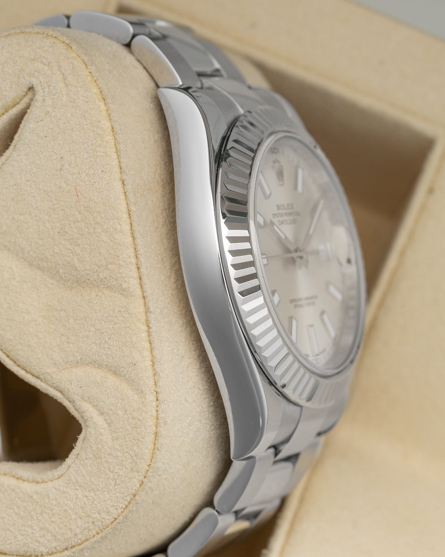 Silver Index Rolex Datejust II 116334 | Noah's Fine Watches Dallas, TX