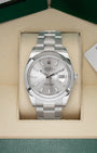 41mm Rolex Datejust Silver 126300 | Noah's Fine Watches Dallas, TX