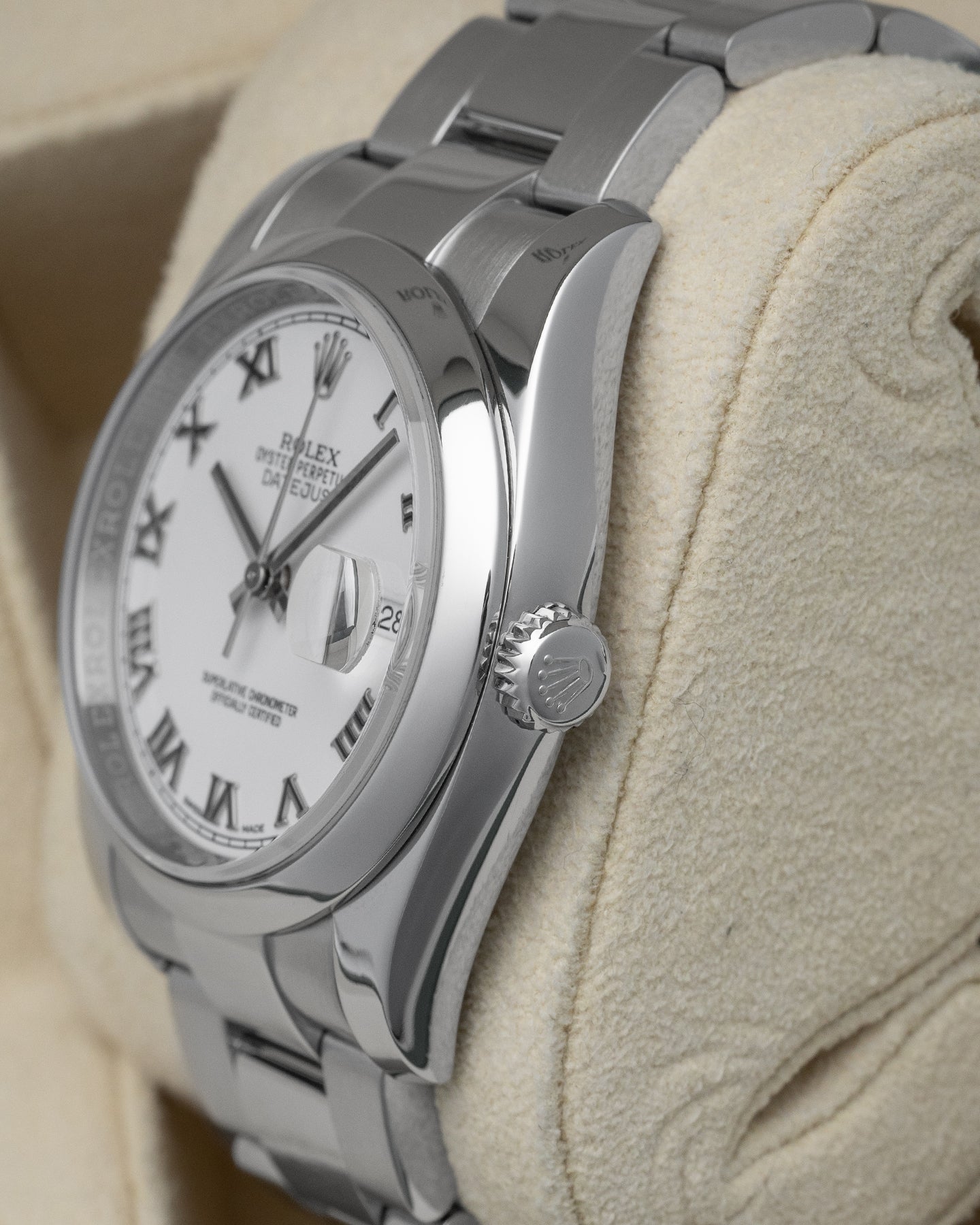 White Roman Rolex Datejust Watch 116200 | Noah’s Fine Watches Texas
