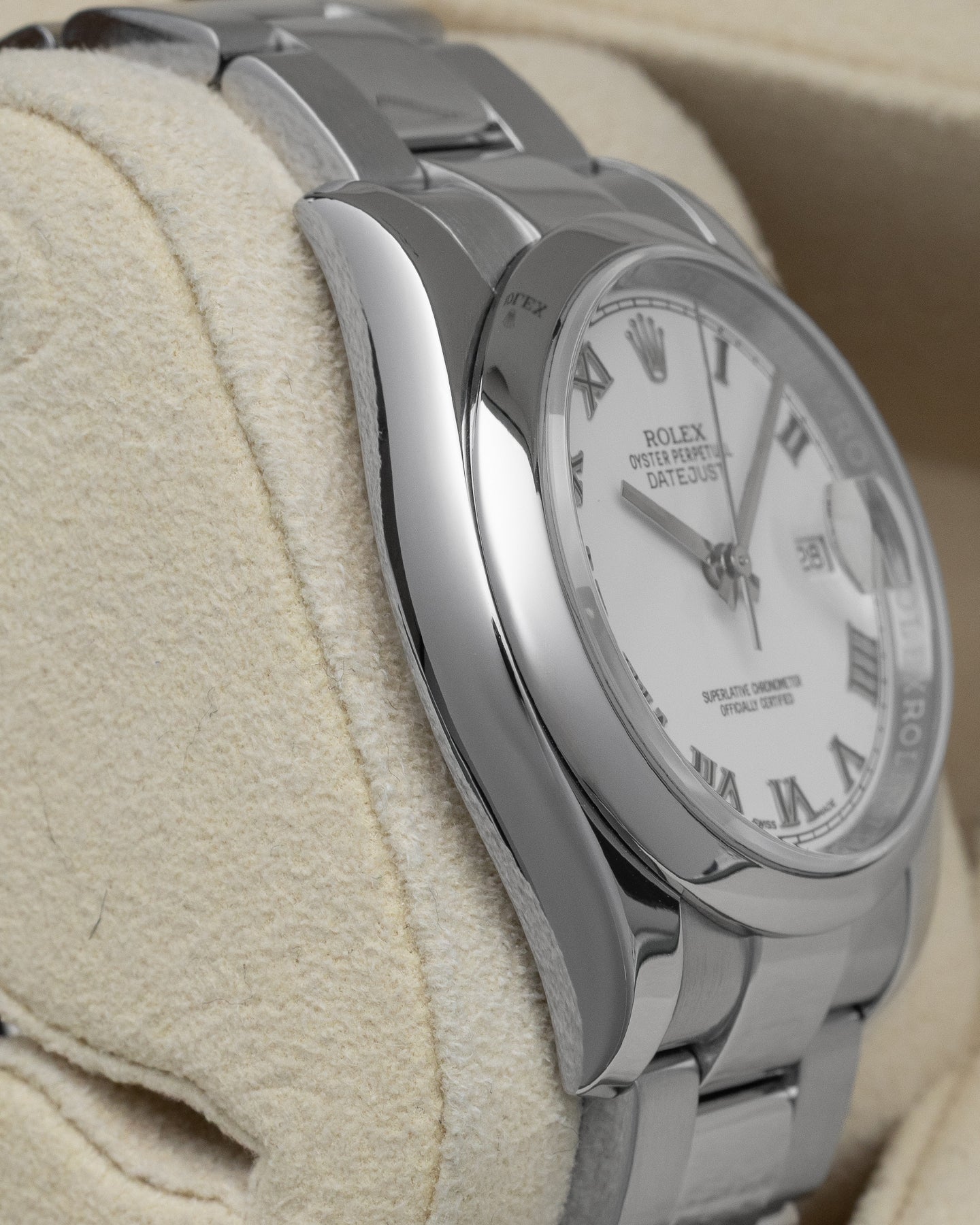 White Roman Rolex Datejust Watch 116200 | Noah’s Fine Watches Texas