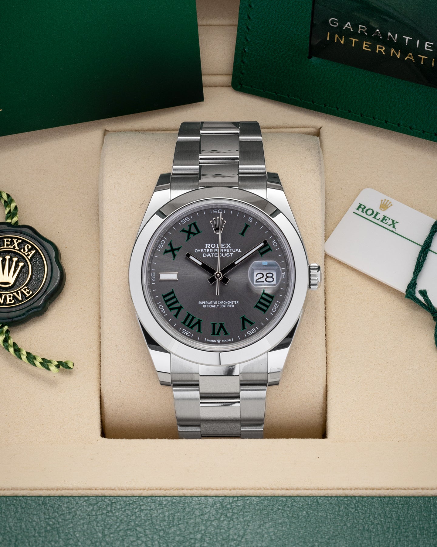 Datejust Wimbledon 126300 New Rolex Watch | Noah's Fine Watches Dallas