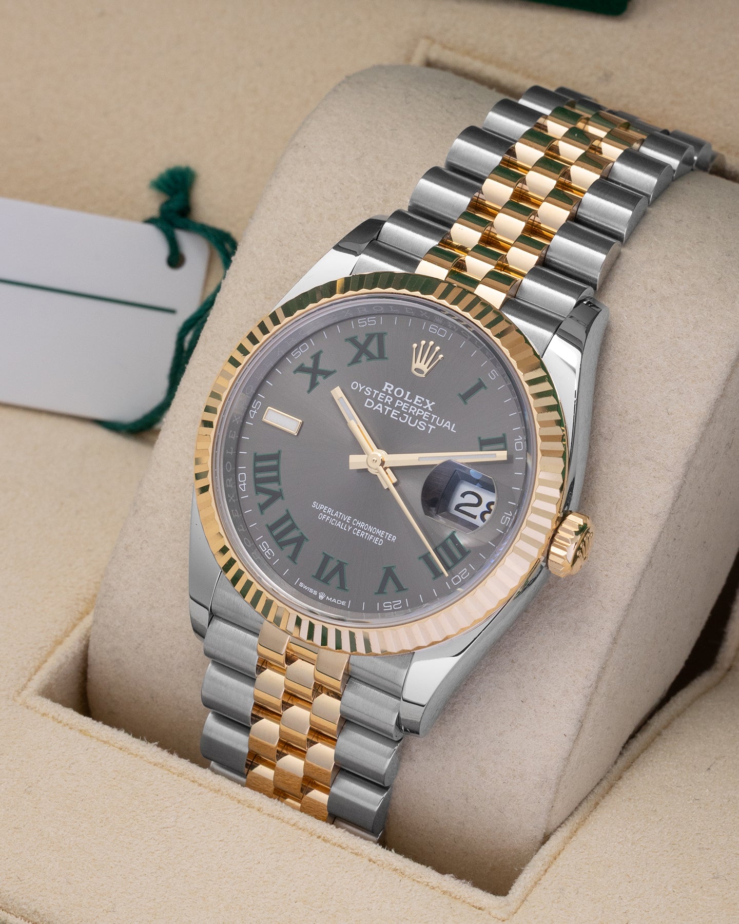 Rolex Datejust Wimbledon 36 126333 | Noah's Fine Watches DFW, TX