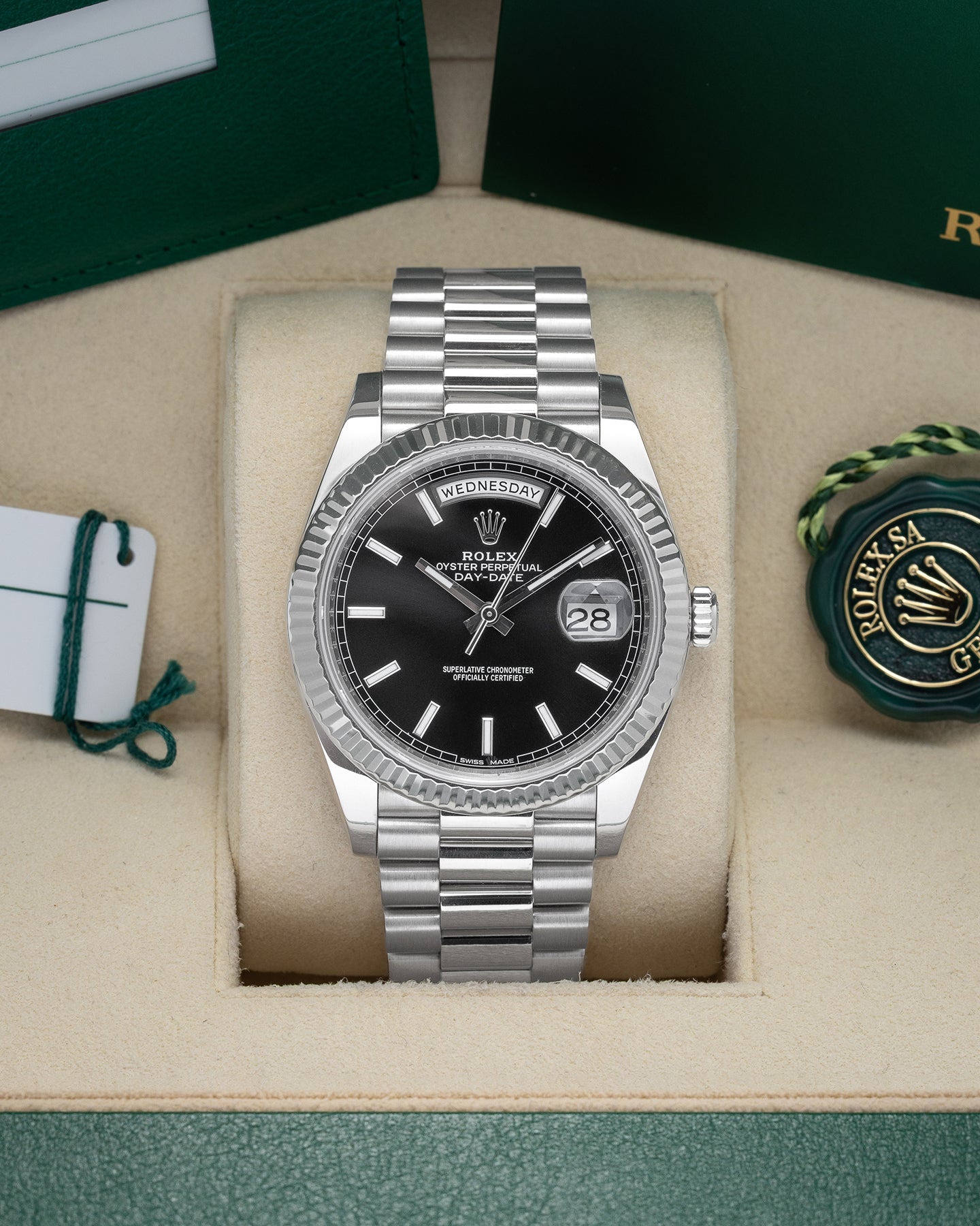 Rolex Day-Date 228239 at Noah's Fine Watches & Jewelry in Frisco, Texas