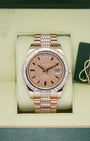 Rose Gold AM Diamonds Rolex Day-Date II 218235 | Noah's Fine Watches Dallas, TX