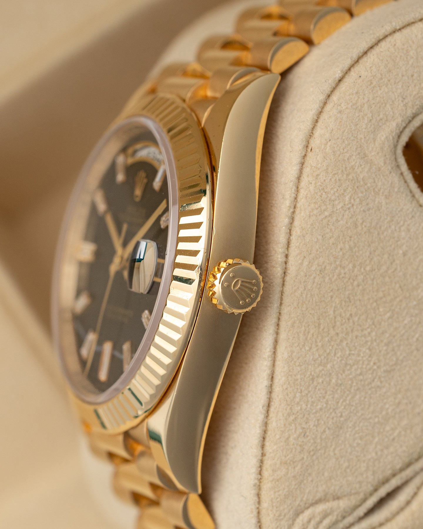 Rolex Day-Date Onyx Diamond 228238 | Noah's Fine Watches and Jewelry