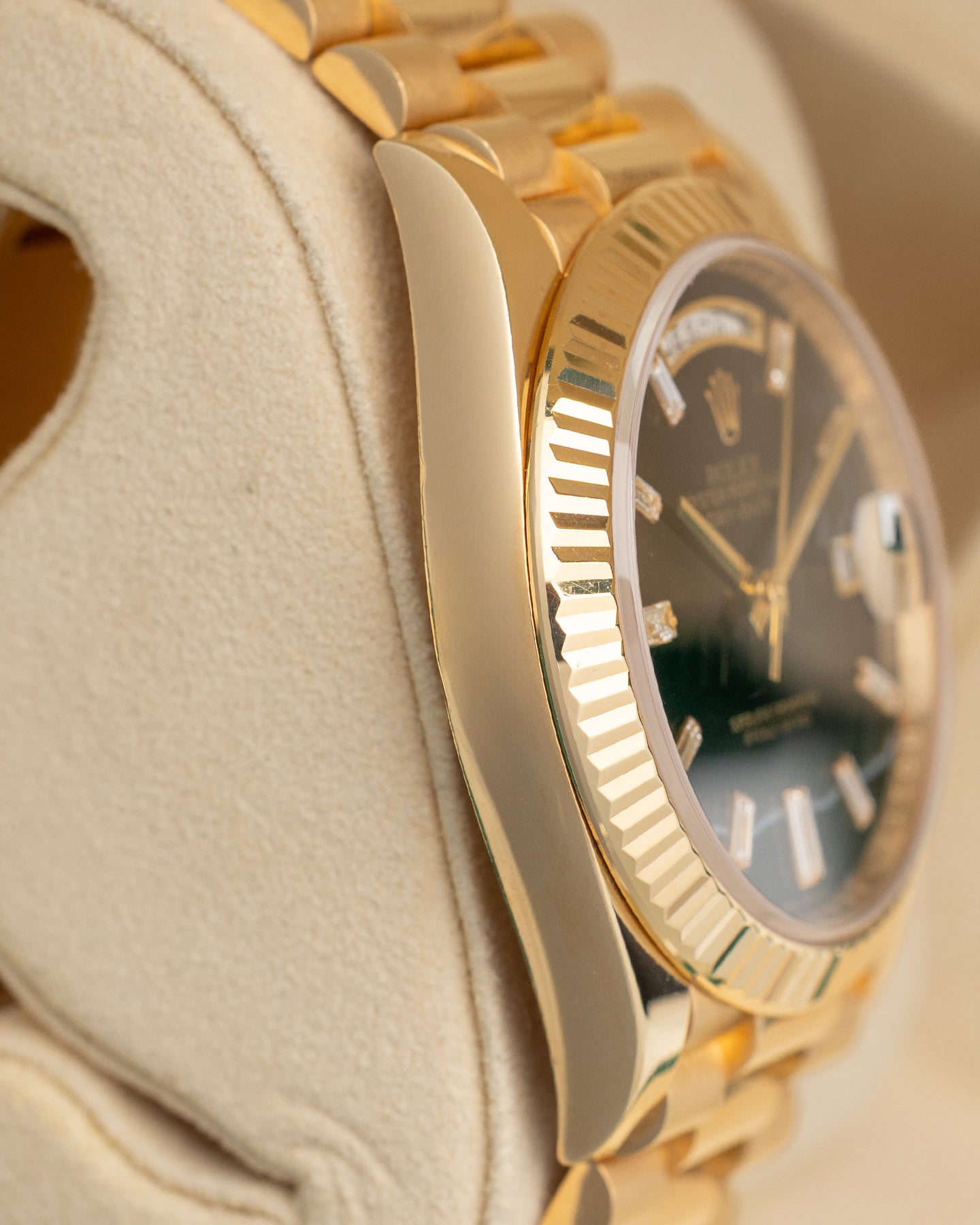 Rolex Day-Date Onyx Diamond 228238 | Noah's Fine Watches and Jewelry