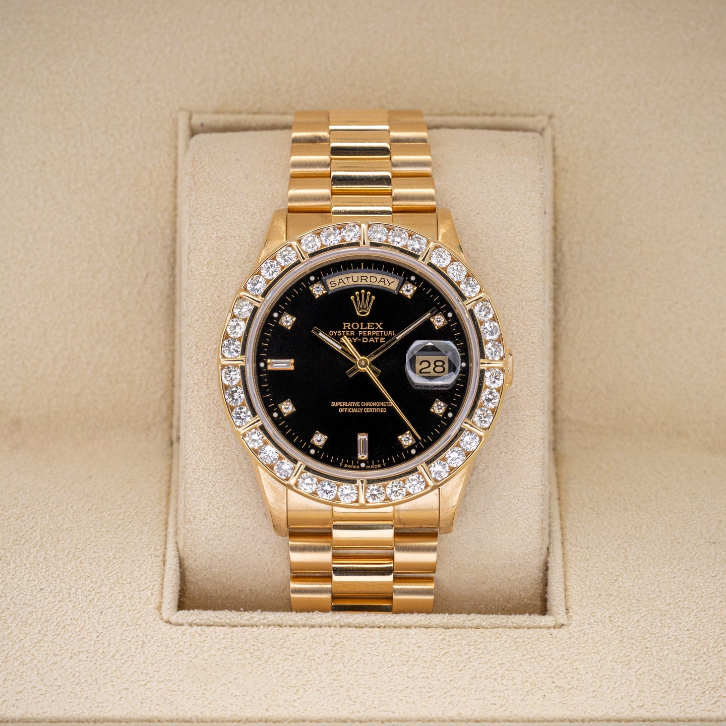 1999 Yellow Gold Rolex Day-Date 18238 | Noah's Fine Watches and Jewelry Dallas