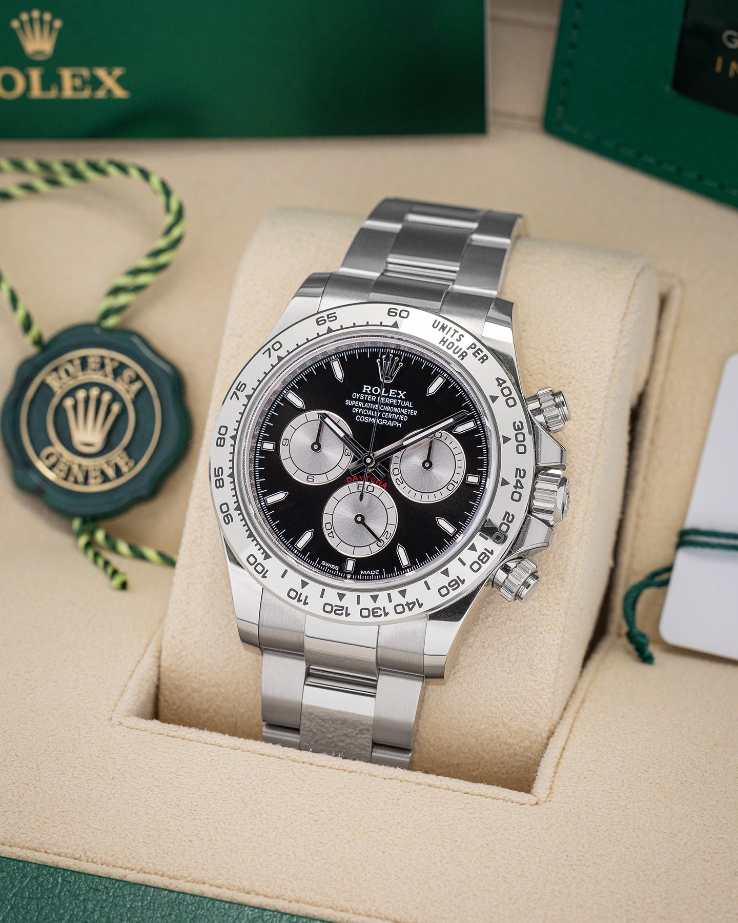 White Gold Rolex Daytona 126509 2024 Watch | Noah's Fine Watches and Jewelry Dallas