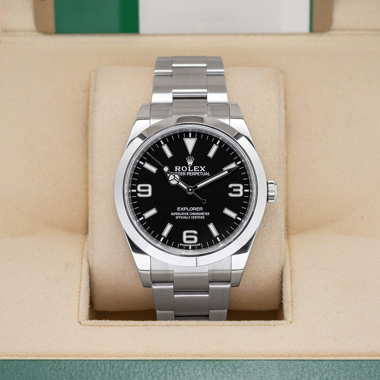 Steel Black Rolex Explorer 214270 Watch | Noah's Fine Watches and Jewelry Dallas