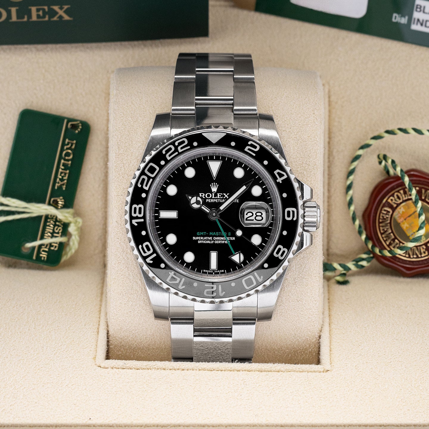 Black Rolex GMT Master II 116710LN Watch | Noah's Fine Watches and Jewelry in Dallas