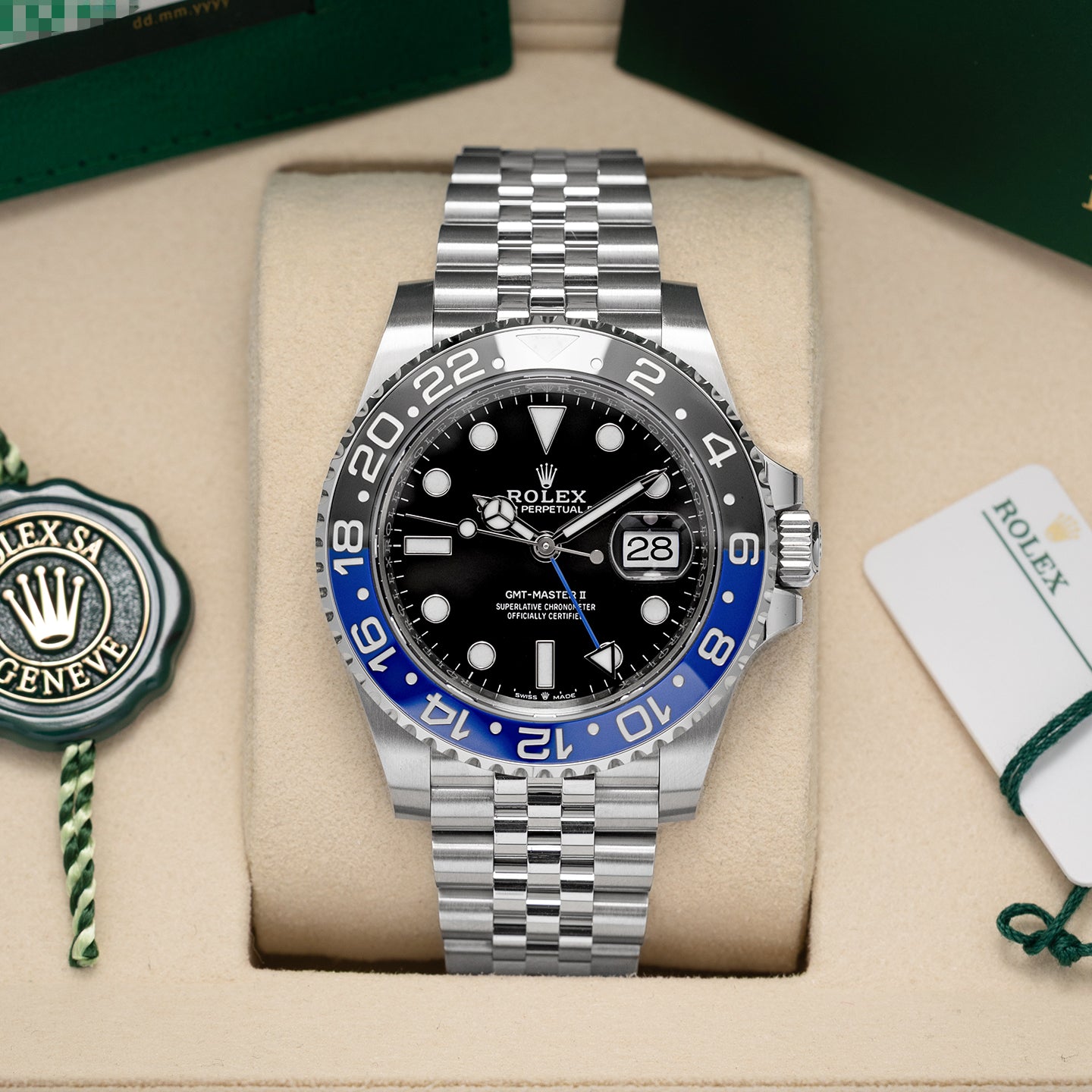 Batgirl Rolex GMT-Master II 126710BLNR | Noah's Fine Watches and Jewelry