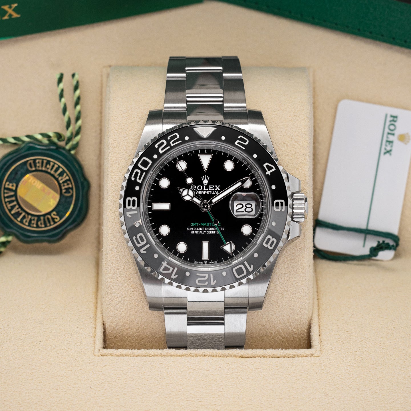Rolex GMT Master II Bruce Wayne 126710GRNR Watch | Noah's Fine Watches and Jewelry