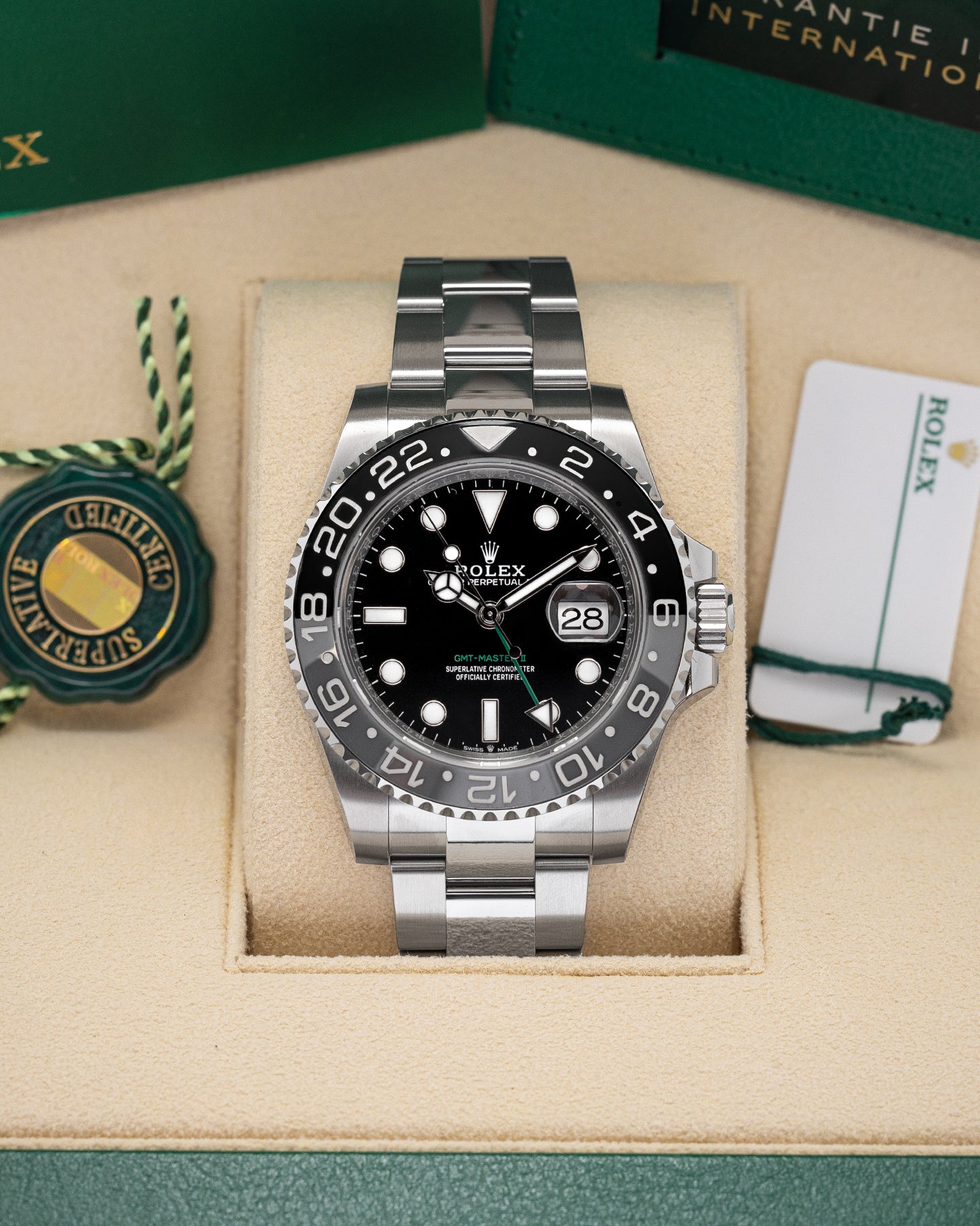 Rolex GMT Master II Bruce Wayne 126710GRNR Watch | Noah's Fine Watches and Jewelry