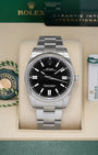 Steel Black 2021 Rolex Oyster Perpetual 124300 Watch | Noah's Fine Watches and Jewelry