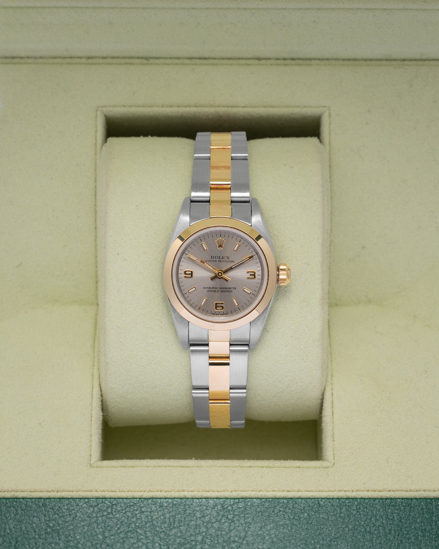 Women's Rolex Oyster Perpetual 76183 | Noah's Fine Watches Dallas, TX