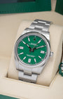 Rolex Oyster Perpetual Green Steel 124300 Watch | Noah's Fine Watches and Jewelry Dallas