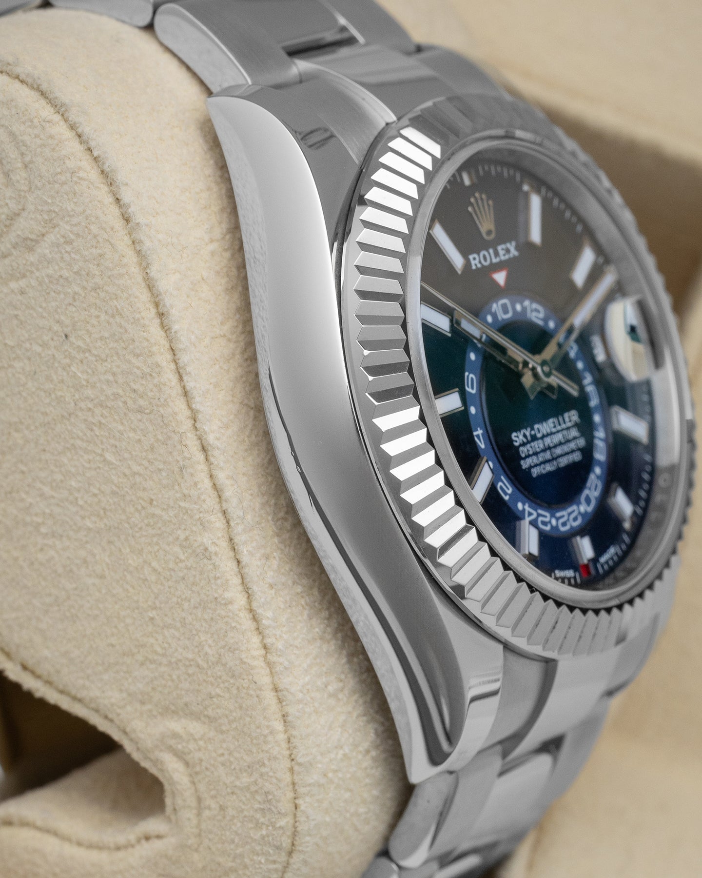 Blue Steel Rolex Sky-Dweller 326934 | Noah’s Fine Watches Frisco TX