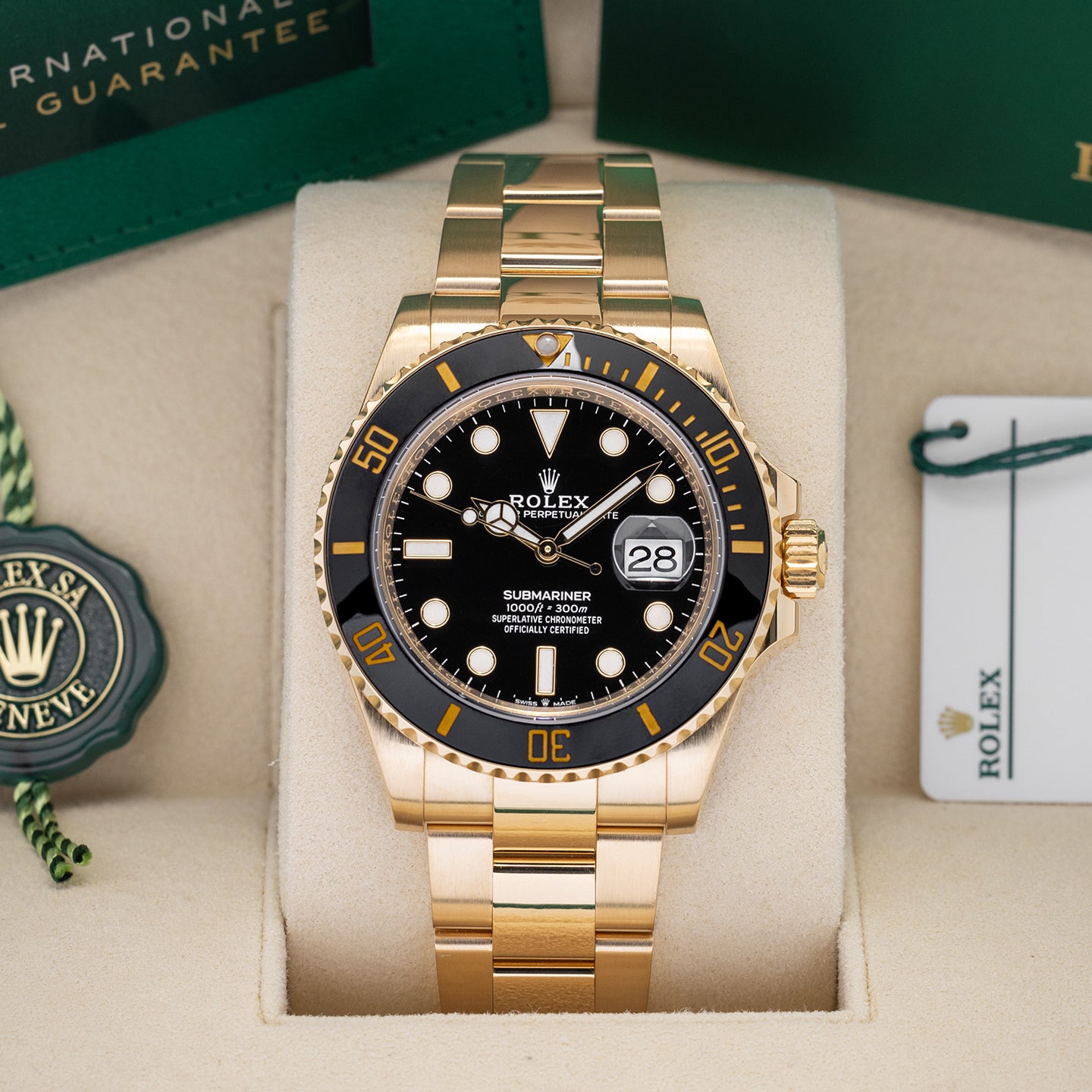 Yellow Gold Rolex Submariner 126618LN Black Watch | Noah's Fine Watches Dallas