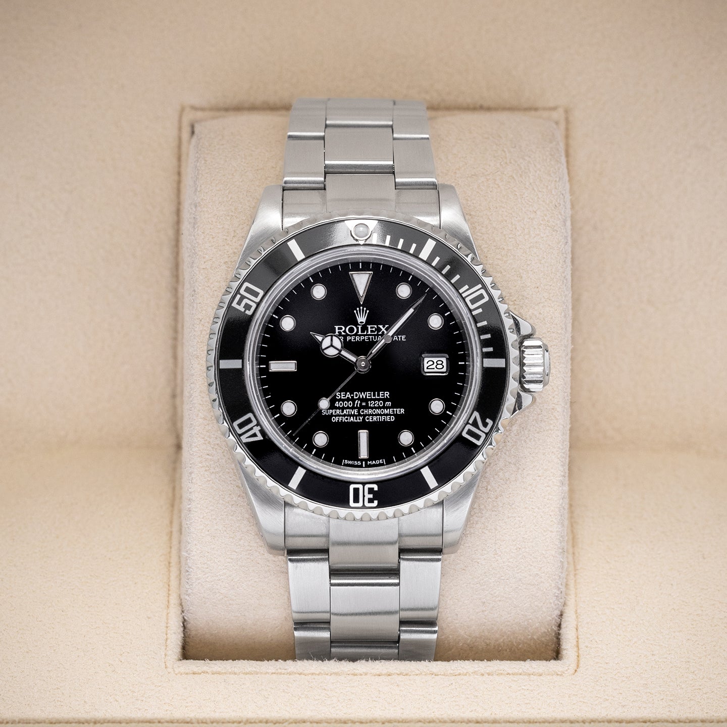 Steel Black Rolex Submariner 16800 Watch | Noah's Fine Watches and Jewelry Dallas