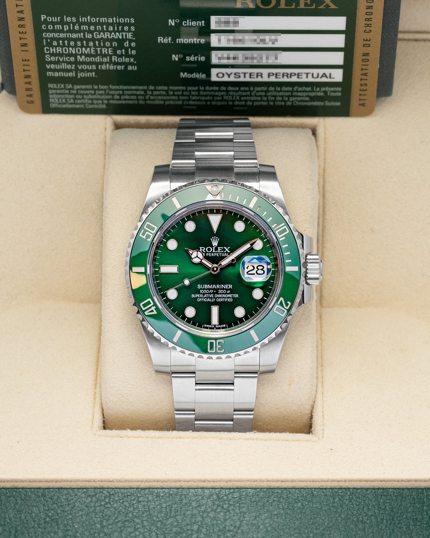 Hulk Rolex Submariner Date 116610LV | Noah's Fine Watches Frisco, Texas