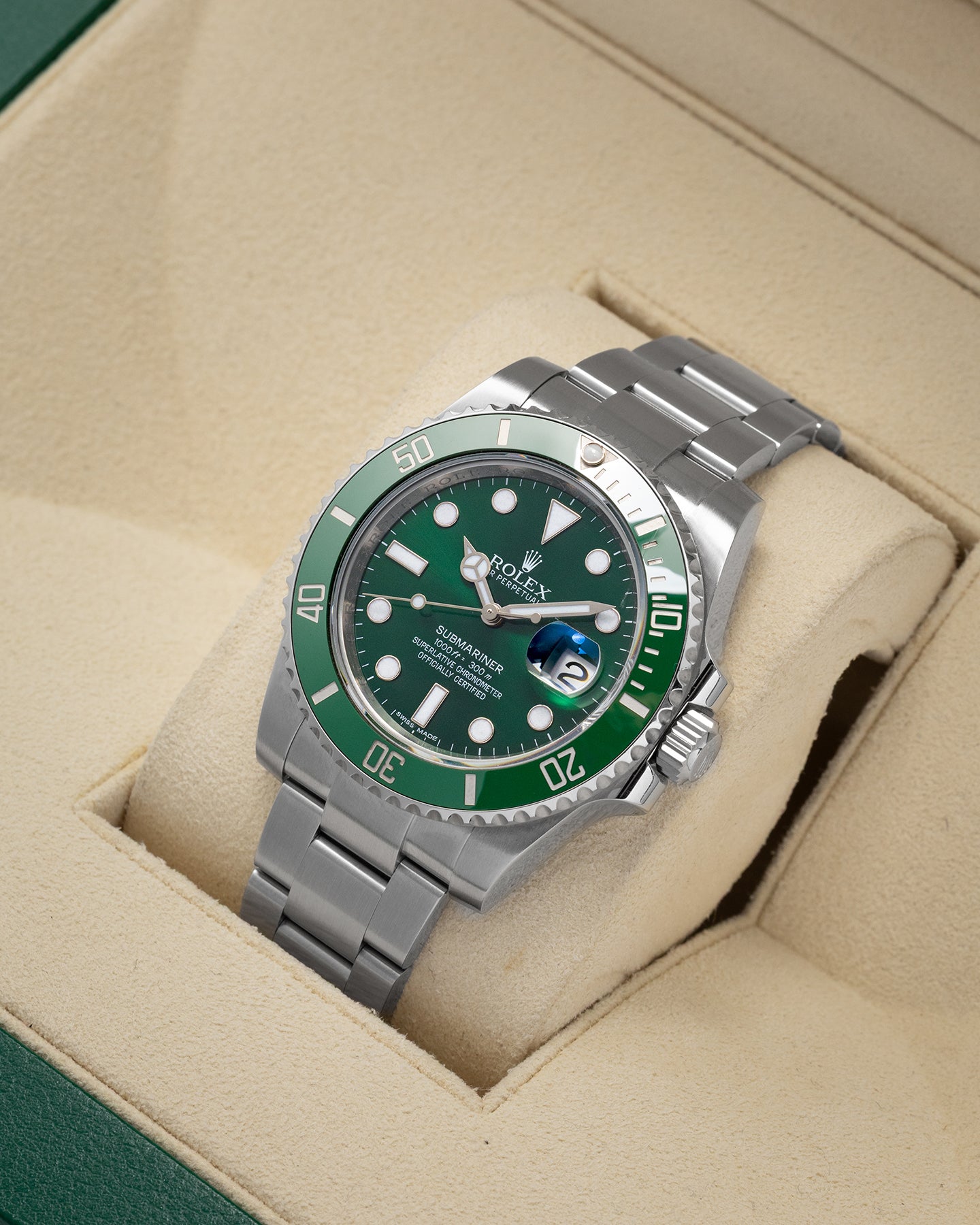 Hulk Rolex Submariner Date 116610LV | Noah's Fine Watches Frisco, Texas