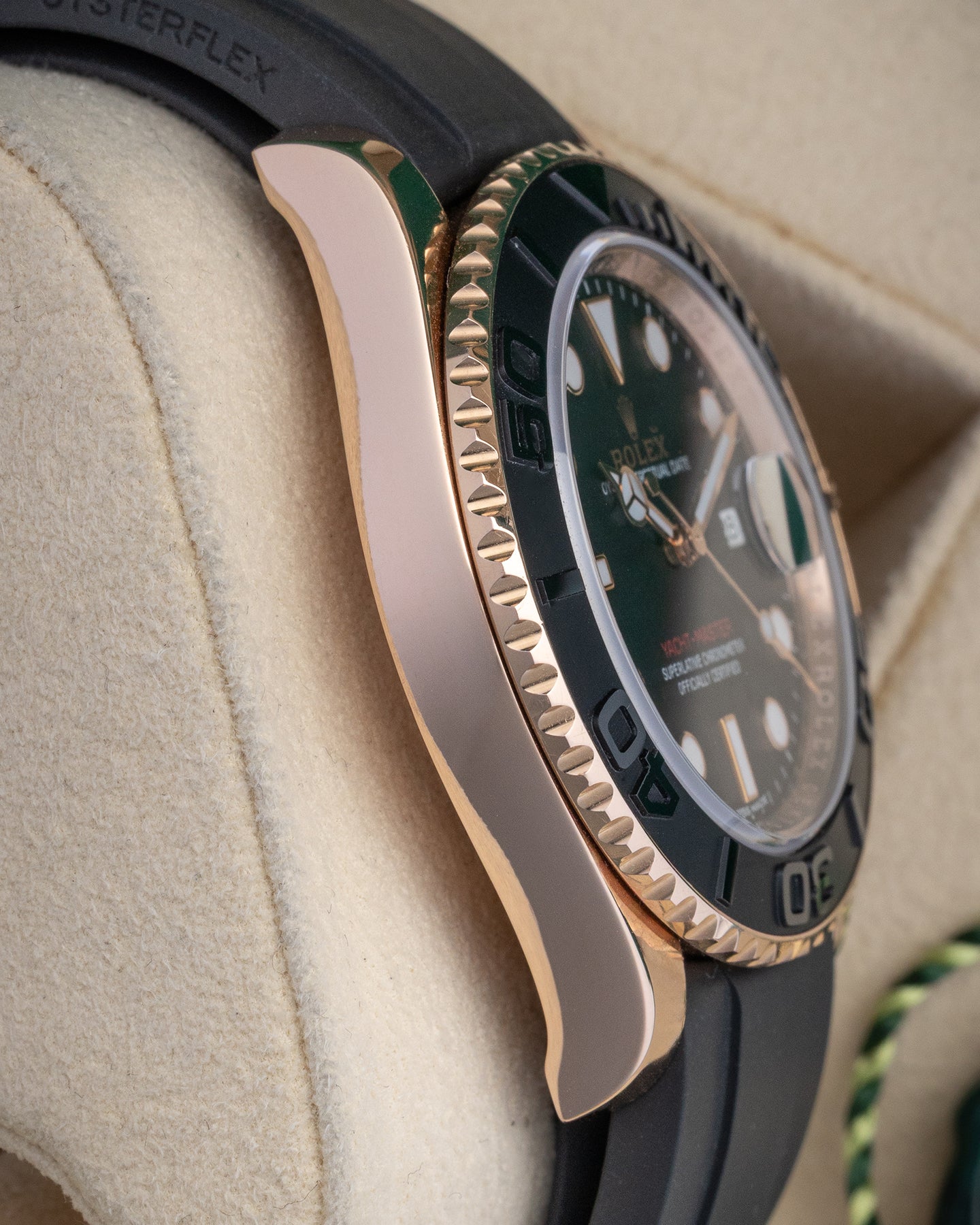 Rose Gold Rolex Yacht-Master Watch 116655 | Noah's Fine Watches and Jewelry Dallas