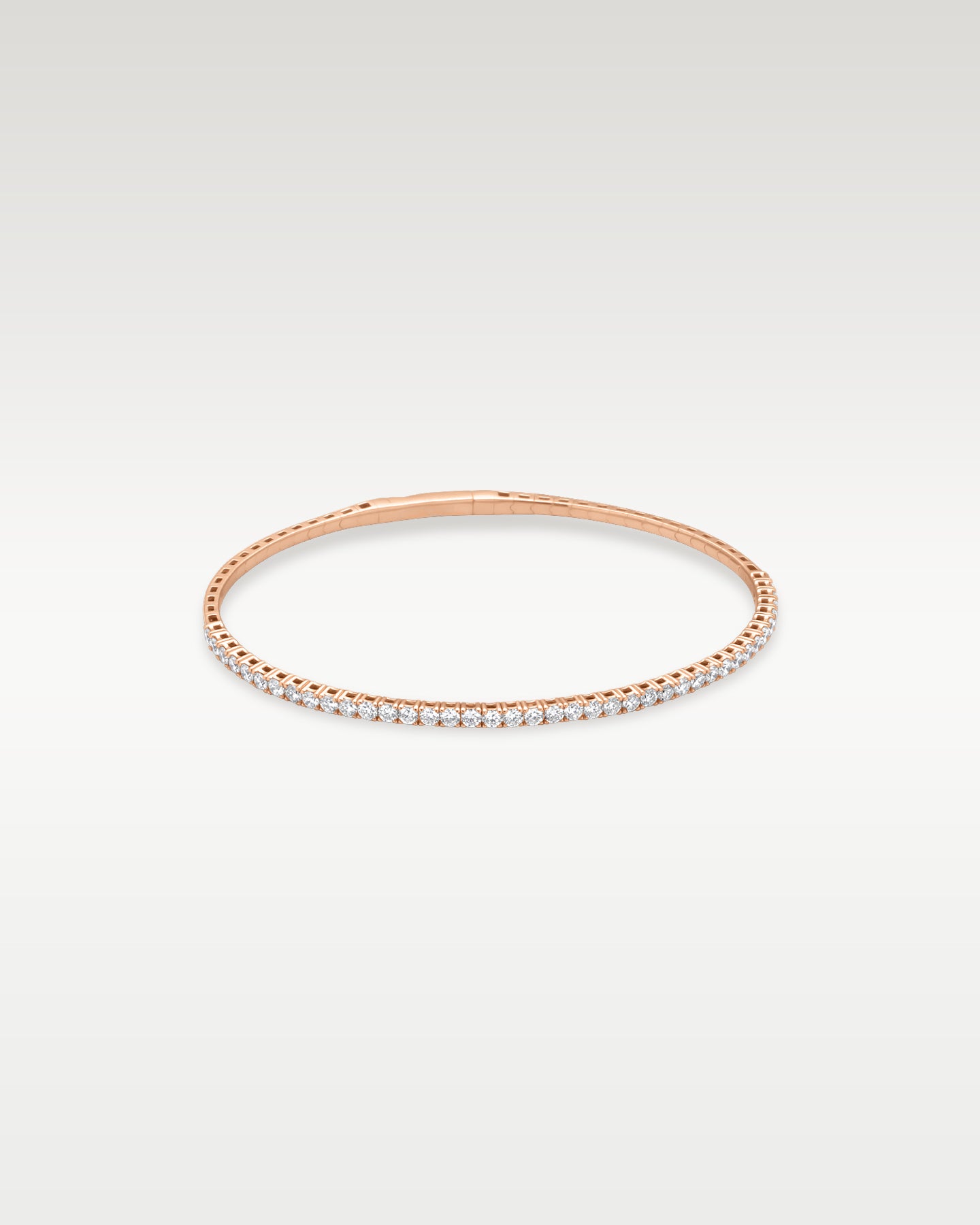 1.48ct Diamond Flex Rose Gold Bangle | Noah's Fine Jewelry and Watches Dallas