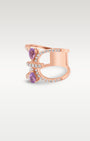 14k Rose Gold Geometric Amethyst Diamond Ring | Noah's Fine Jewelry TX