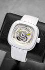 White Ceramic SEVEN FRIDAY P1C/04 CAIPI Watch | Noah's Fine Watches and Jewelry Dallas