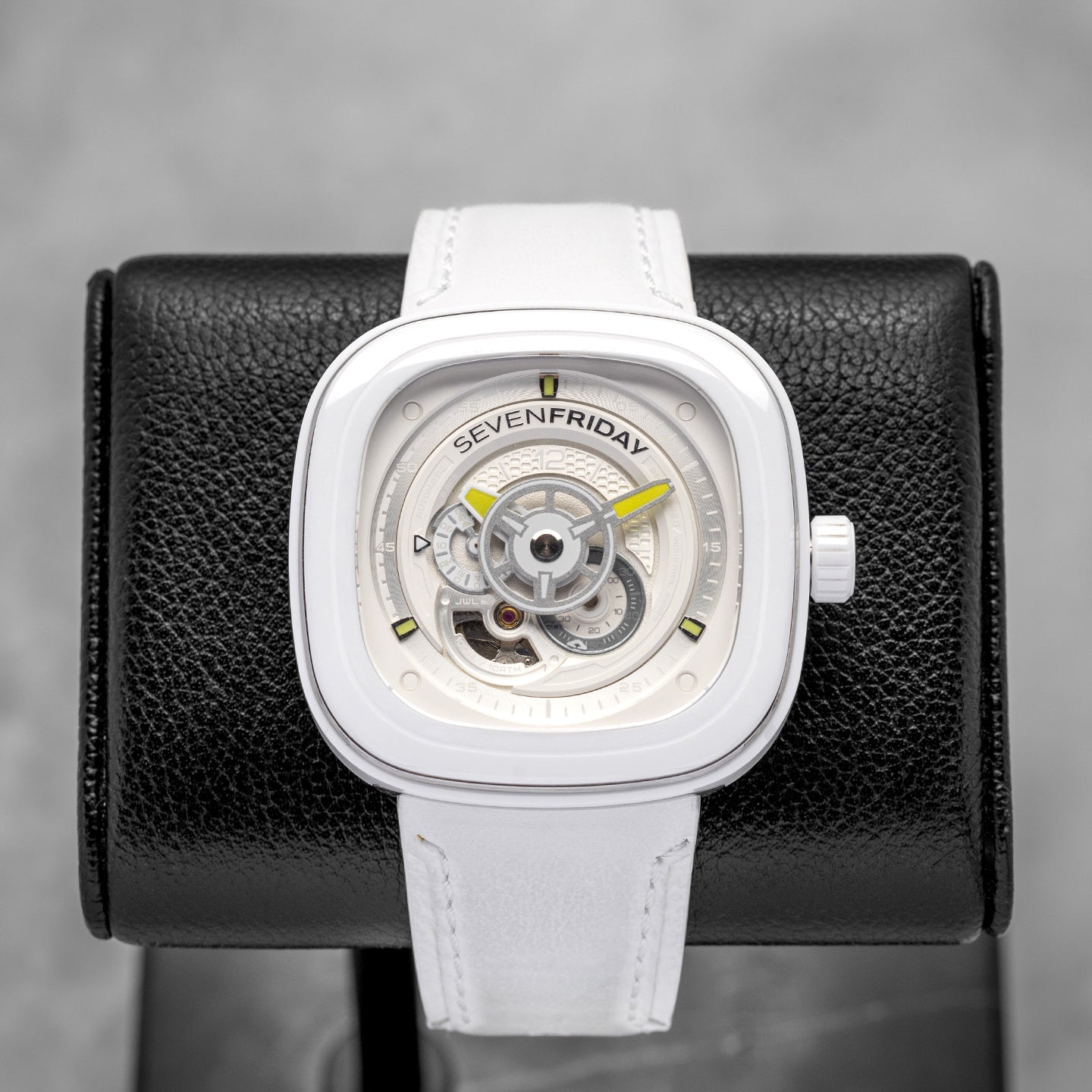 White Ceramic SEVEN FRIDAY P1C/04 CAIPI Watch | Noah's Fine Watches and Jewelry Dallas