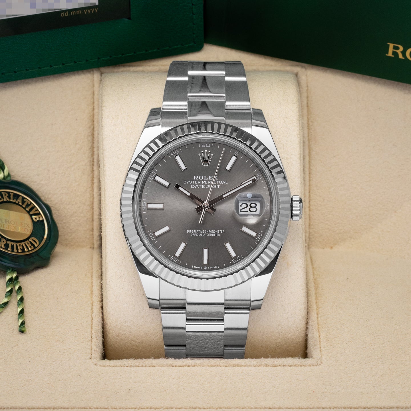 Slate Index Rolex Datejust 126334 | Noah's Fine Watches Frisco, Texas