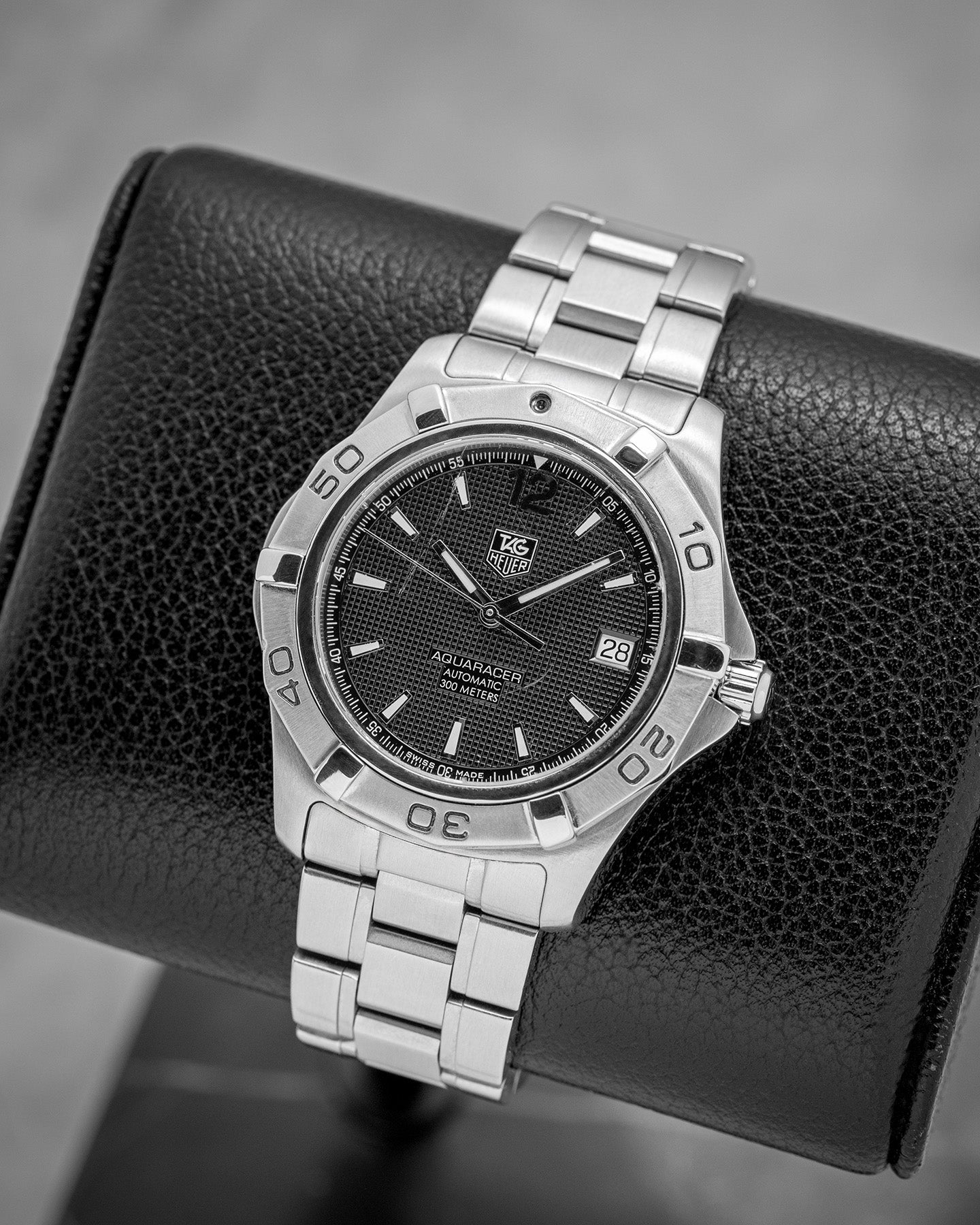 Steel Black Tag Heuer Aquaracer WAF2110 | Noah's Fine Watches and Jewelry Dallas
