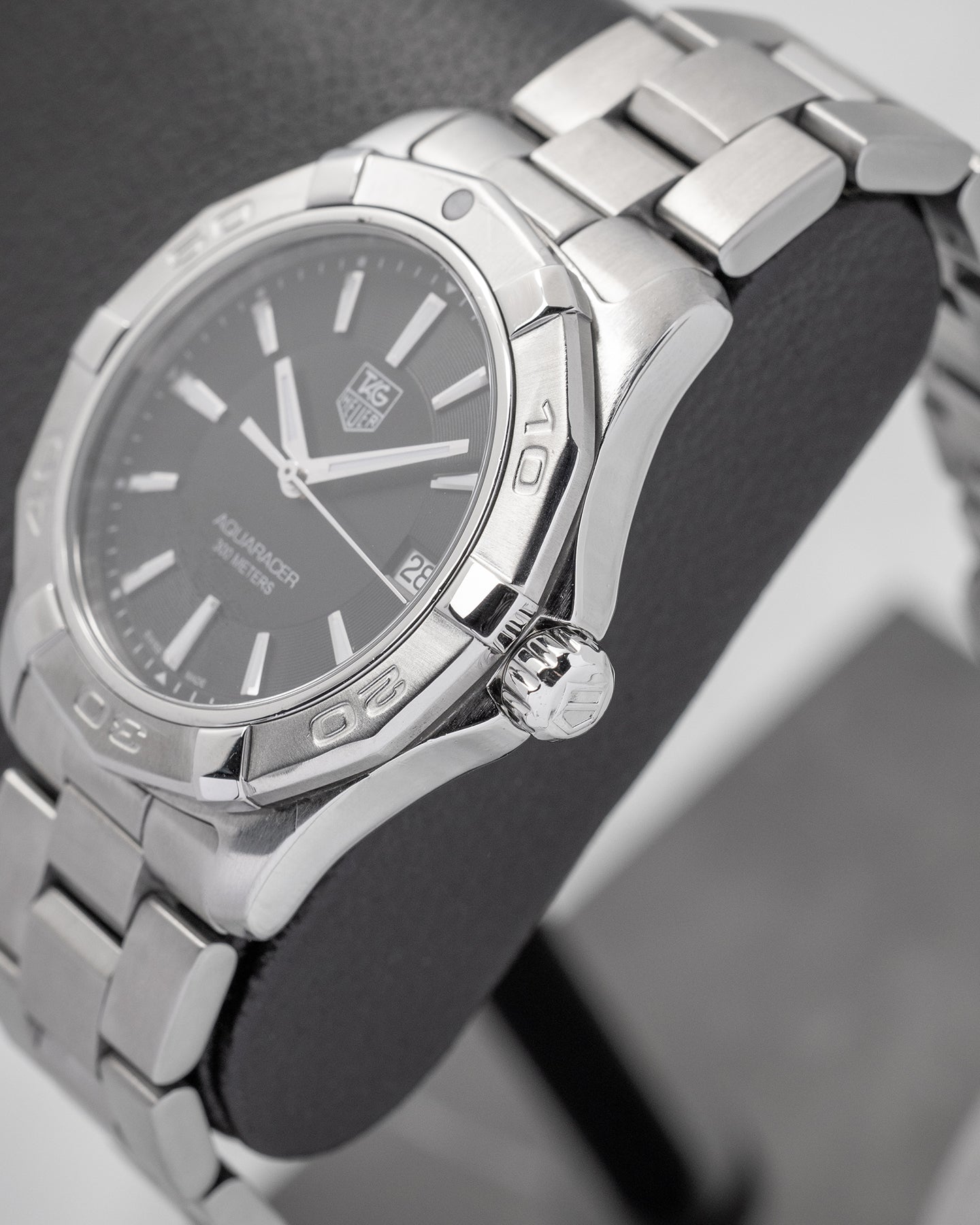Steel Black Tag Heuer Aquaracer WAP1110 Watch | Noah's Fine Watches and Jewelry Dallas