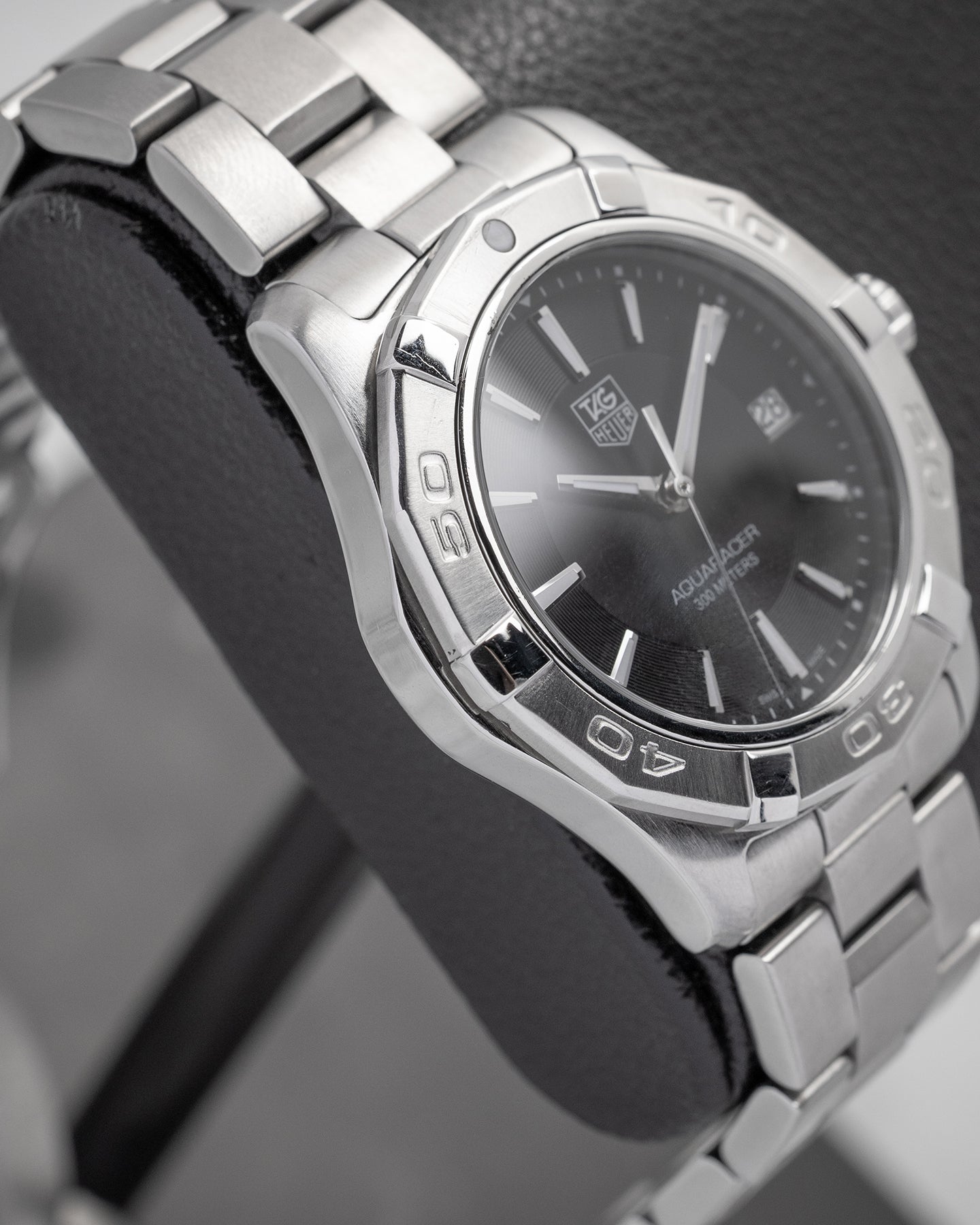 Steel Black Tag Heuer Aquaracer WAP1110 Watch | Noah's Fine Watches and Jewelry Dallas