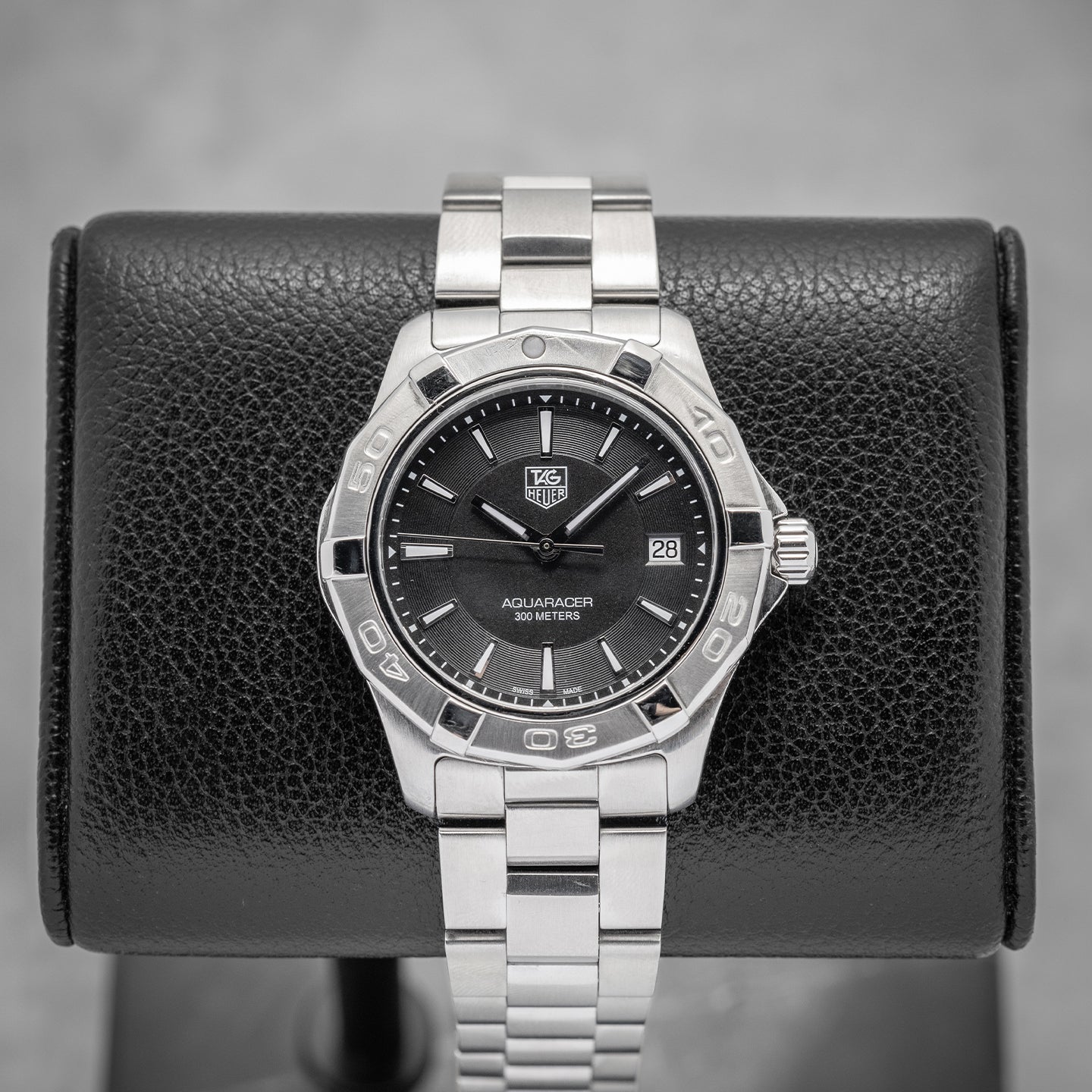 Steel Black Tag Heuer Aquaracer WAP1110 Watch | Noah's Fine Watches and Jewelry Dallas