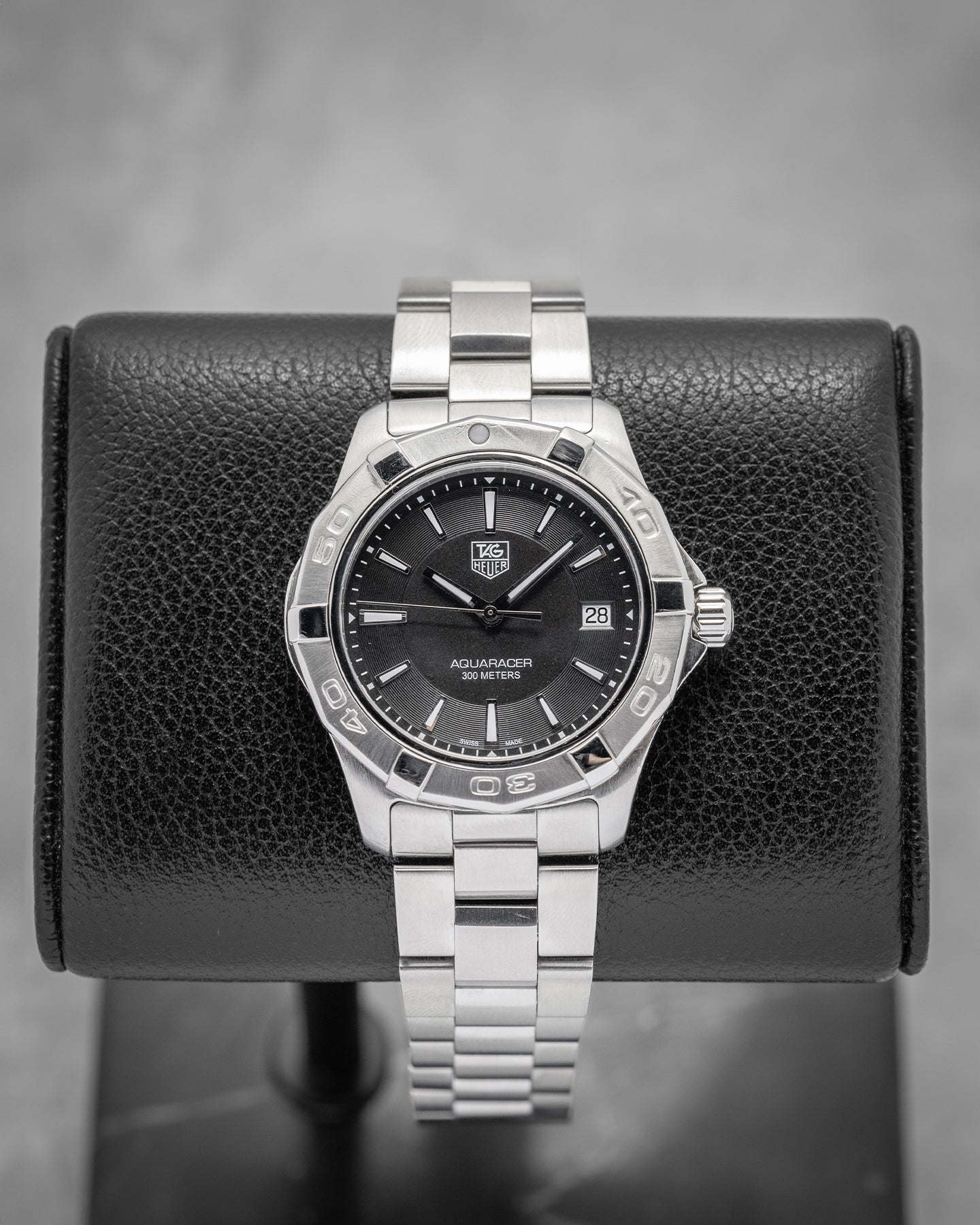 Steel Black Tag Heuer Aquaracer WAP1110 Watch | Noah's Fine Watches and Jewelry Dallas