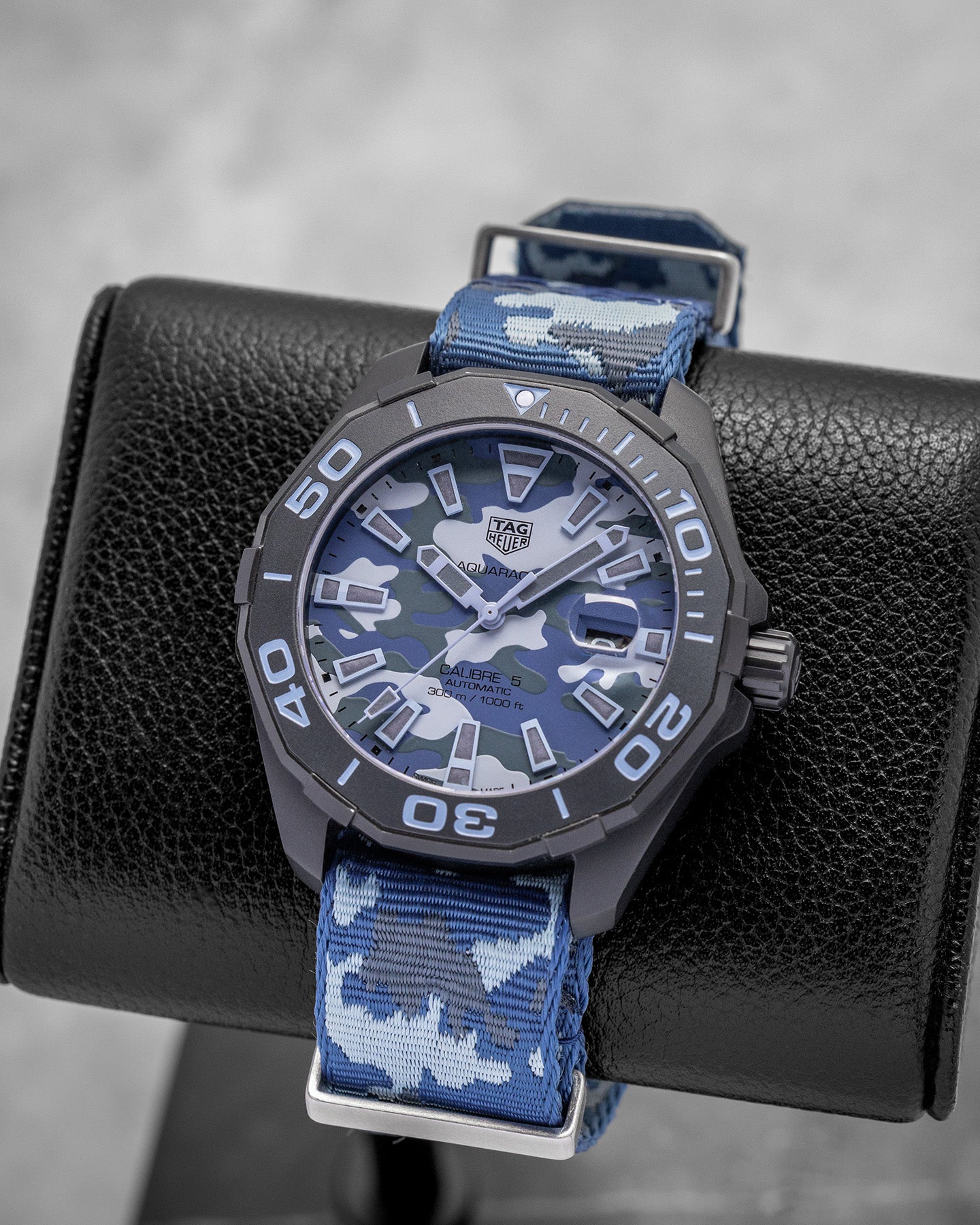 Blue Camouflage Tag Heuer Aquaracer WAY208D Watch | Noah's Fine Watches and Jewelry