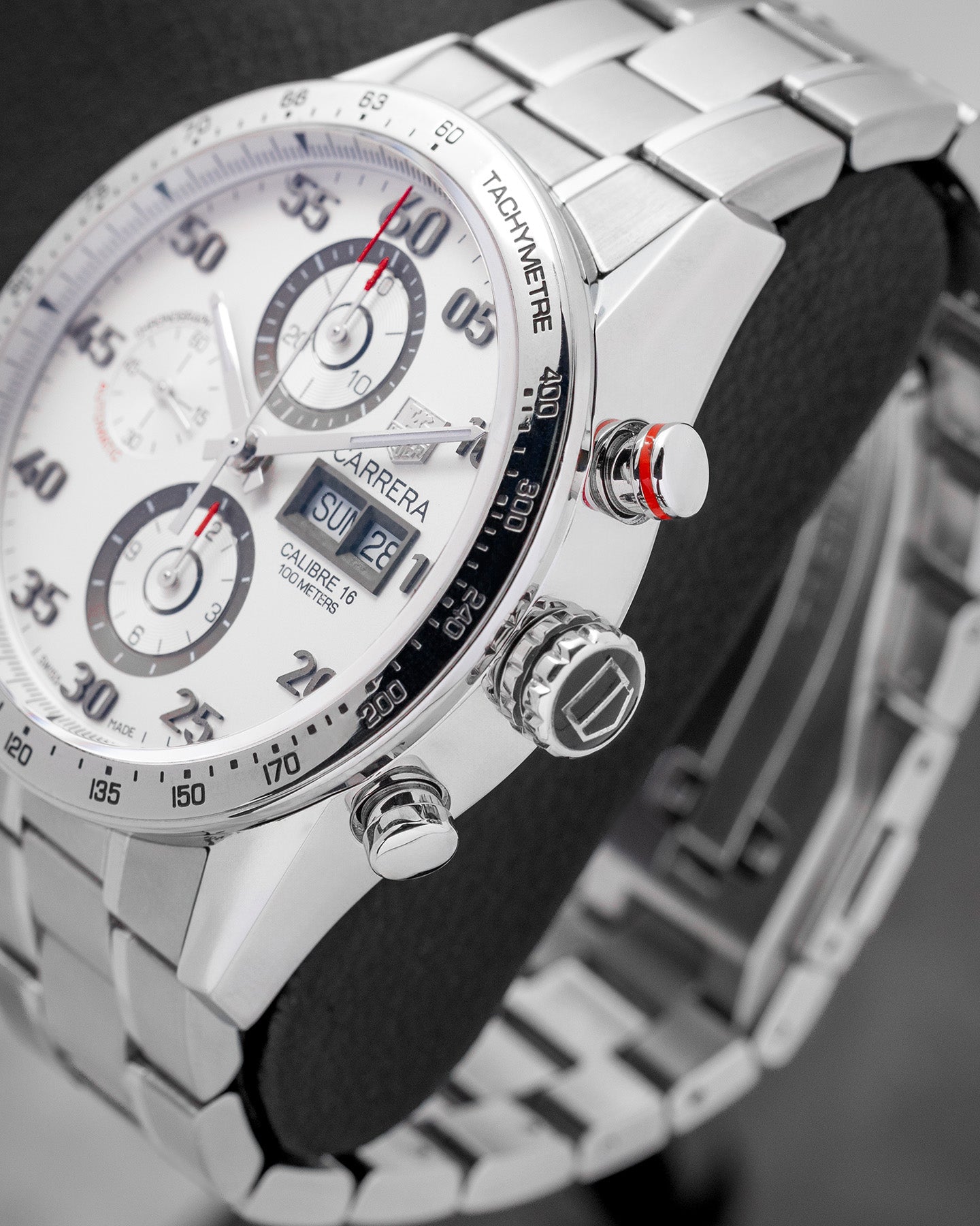Tag Heuer Carrera Steel CV2A11 White Watch | Noah's Fine Watches and Jewelry Dallas