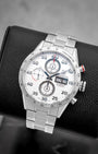 Tag Heuer Carrera Steel CV2A11 White Watch | Noah's Fine Watches and Jewelry Dallas