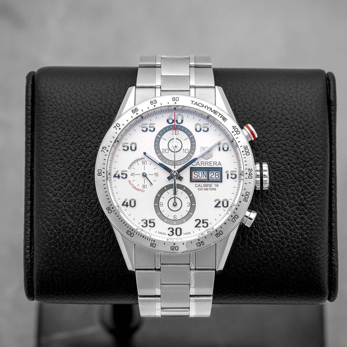 Tag Heuer Carrera Steel CV2A11 White Watch | Noah's Fine Watches and Jewelry Dallas