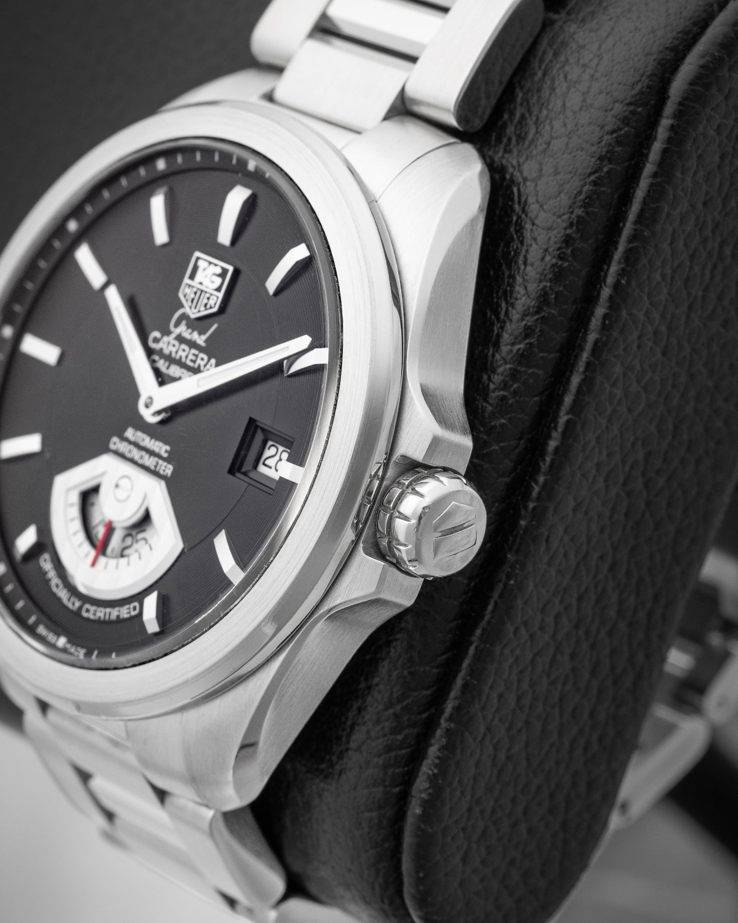 Grand Carrera WAV511A Steel Black Tag Heuer Watch | Noah's Fine Watches and Jewelry Dallas