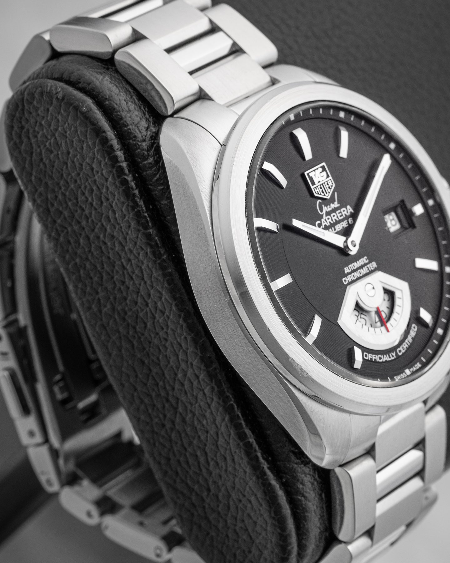Grand Carrera WAV511A Steel Black Tag Heuer Watch | Noah's Fine Watches and Jewelry Dallas