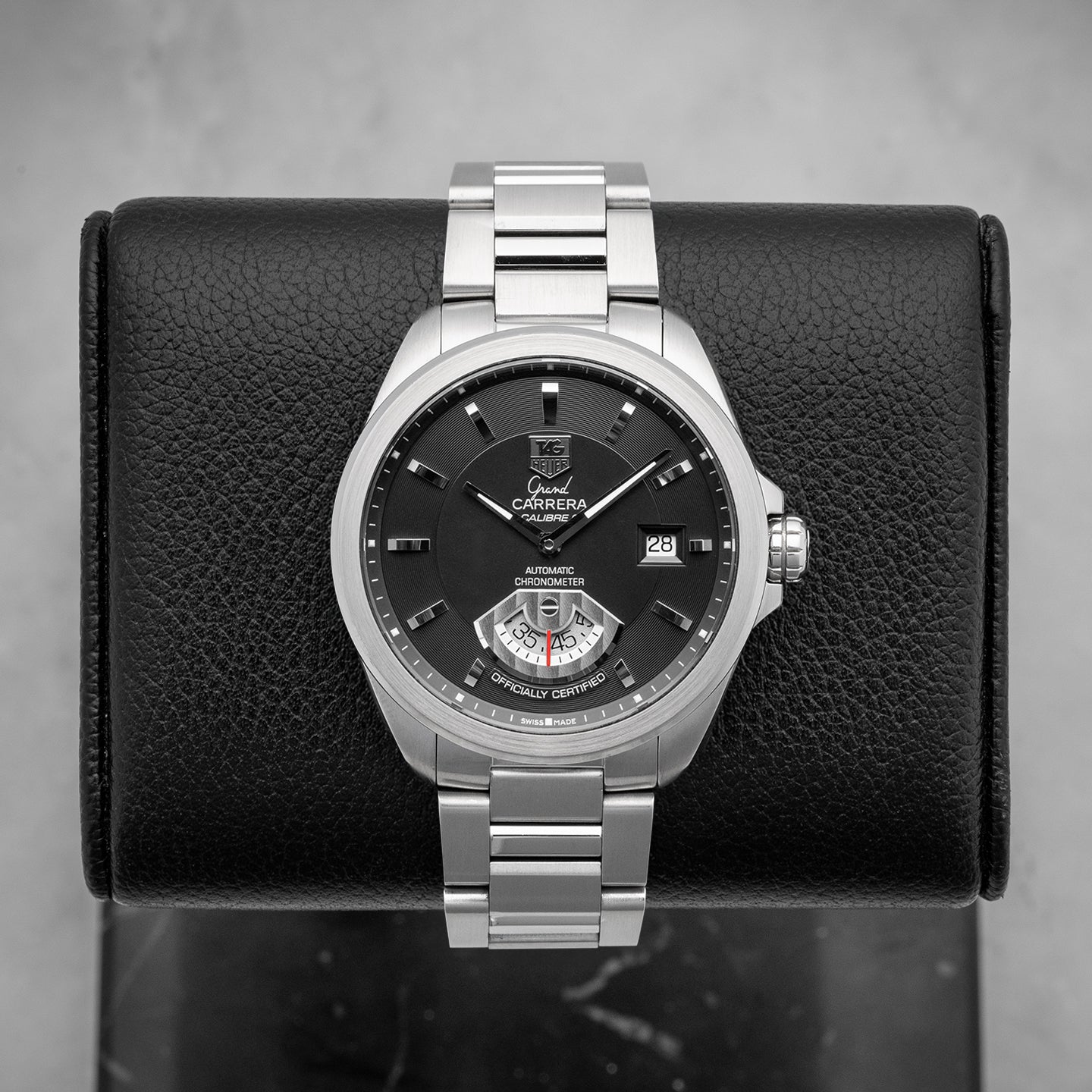 Grand Carrera WAV511A Steel Black Tag Heuer Watch | Noah's Fine Watches and Jewelry Dallas