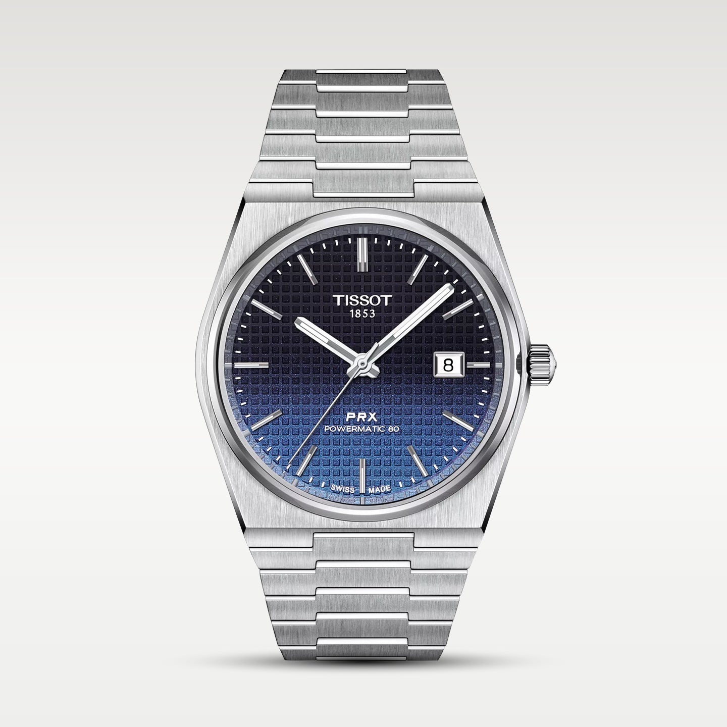 PRX Powermatic Gradient Blue Tissot Watch T1374071105101 | Noah's Fine Watches and Jewelry Dallas