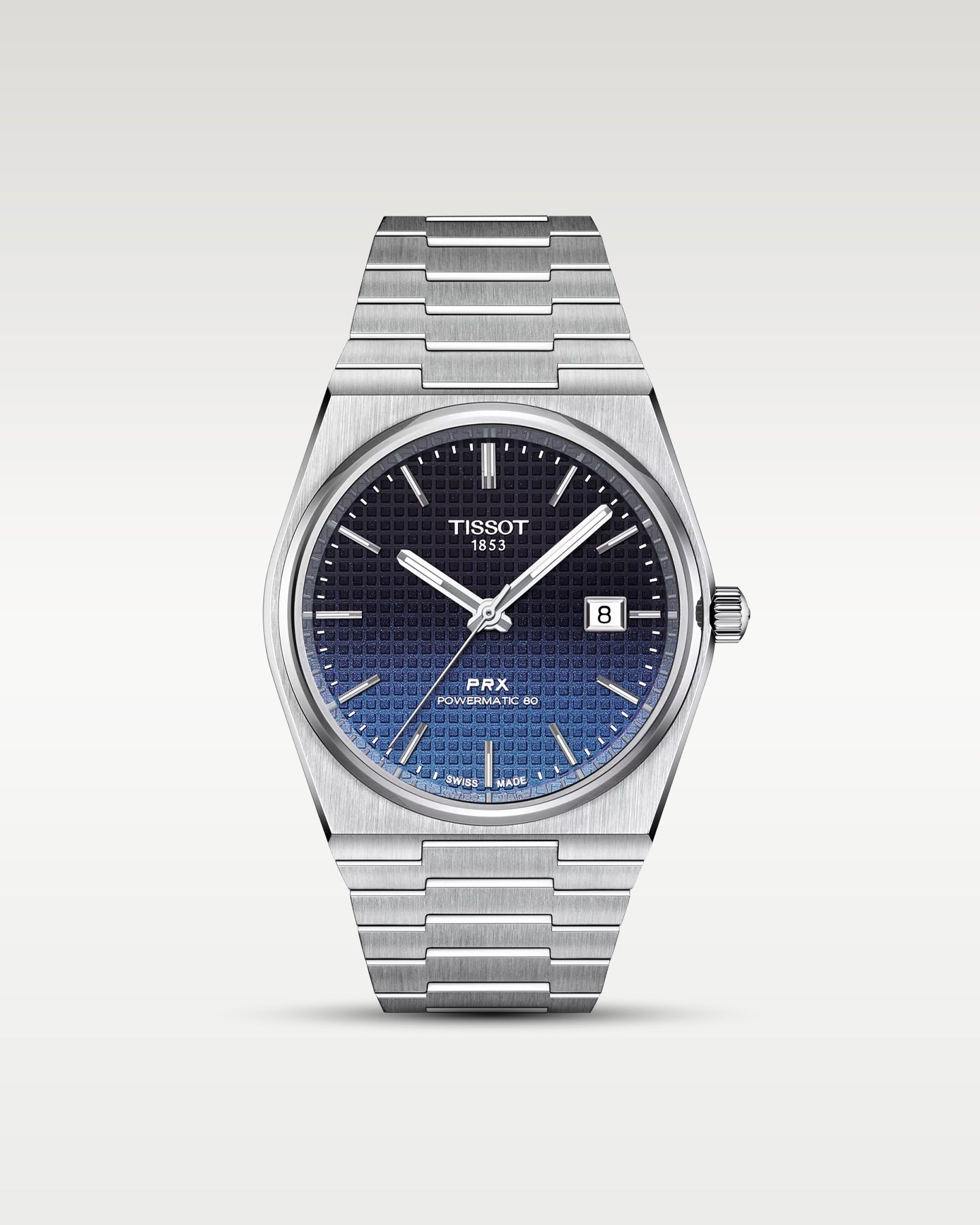 PRX Powermatic Gradient Blue Tissot Watch T1374071105101 | Noah's Fine Watches and Jewelry Dallas