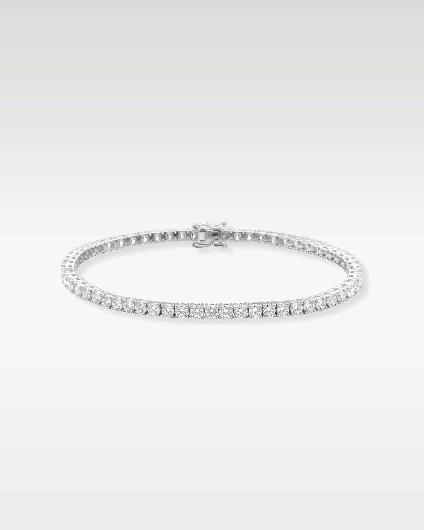 White Gold Diamond 5.37ct Tennis Bracelet | Noah's Fine Jewelry and Watch Dallas