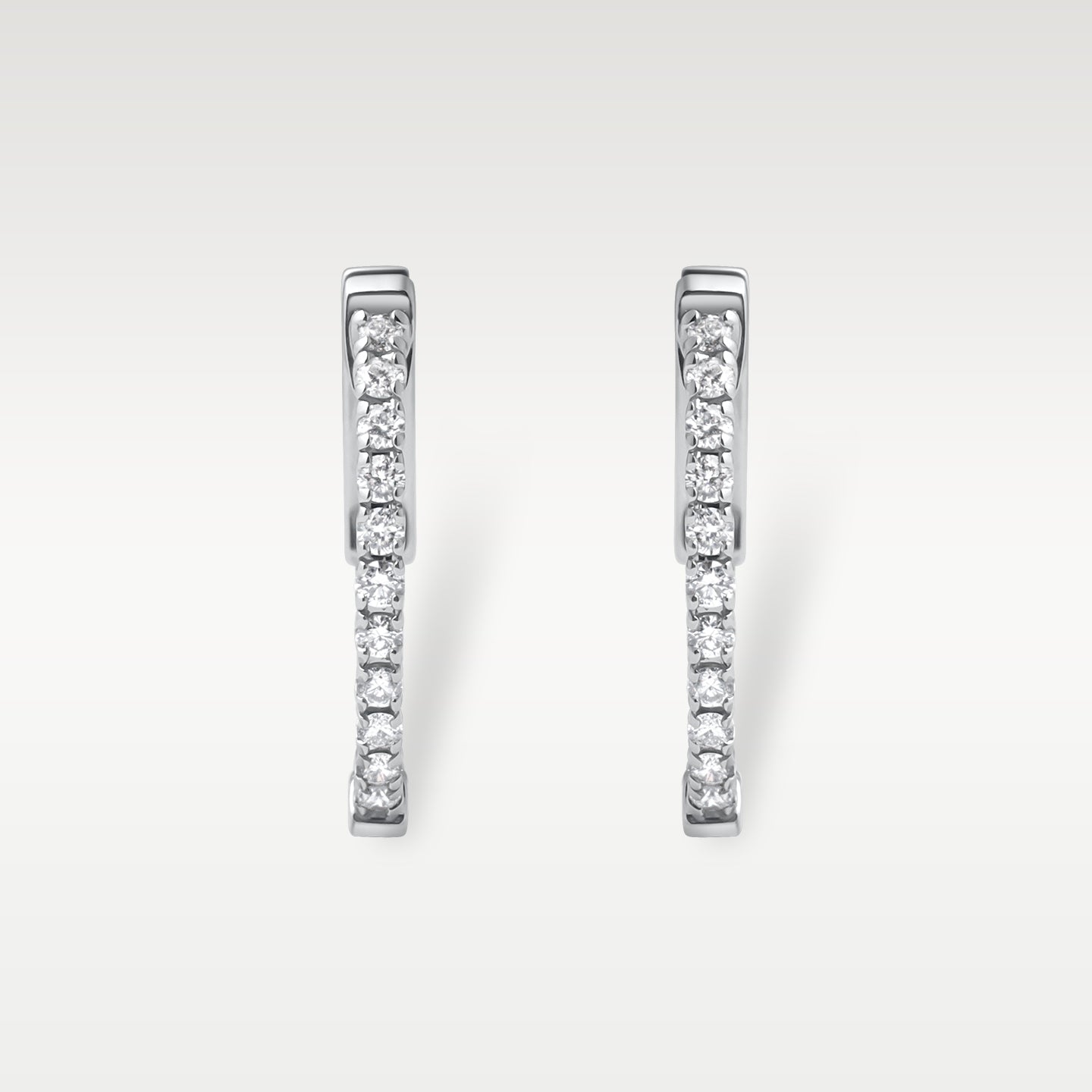 White Gold Diamond Hoop Earrings | Noah's Fine Jewelry Dallas